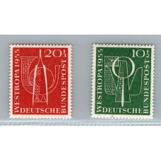 ALEMANIA OCCIDENTAL 1955 Yv 93/4 SERIE COMPLETA NUEVA MINT 20 EUROS